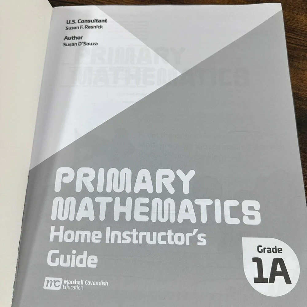 Marshall Cavendish Primary Mathematics Grade 1A Home Instructor Guide